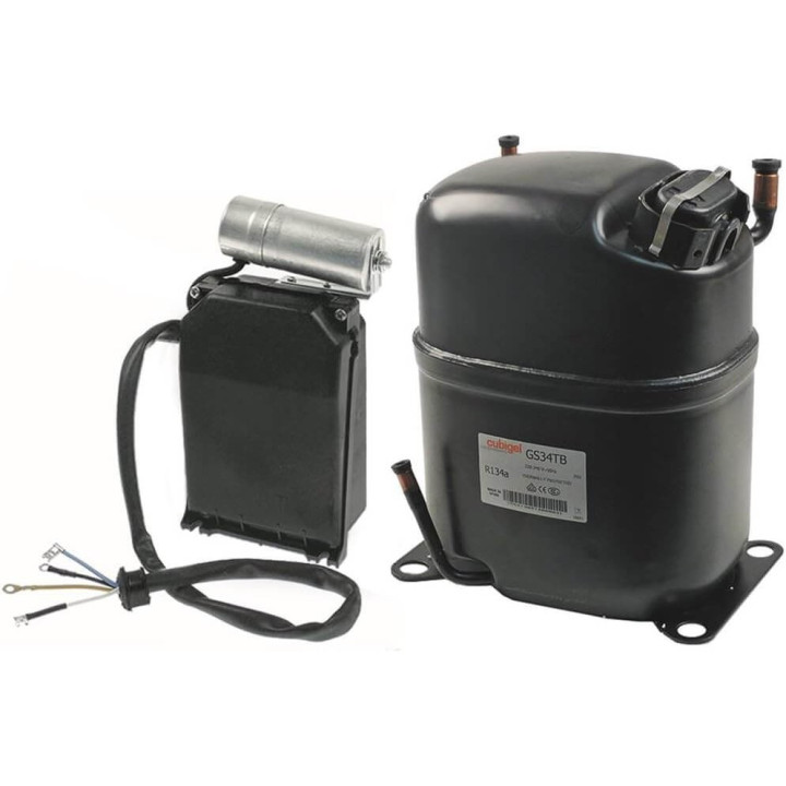 Compressore GS34TB R134A HMBP 34,42CC  frigorifero universale GS34TB