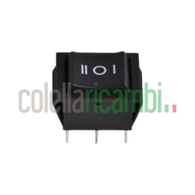 Commutatore bipolare, 16A, 6 faston e con simboli "I-O-II" universale