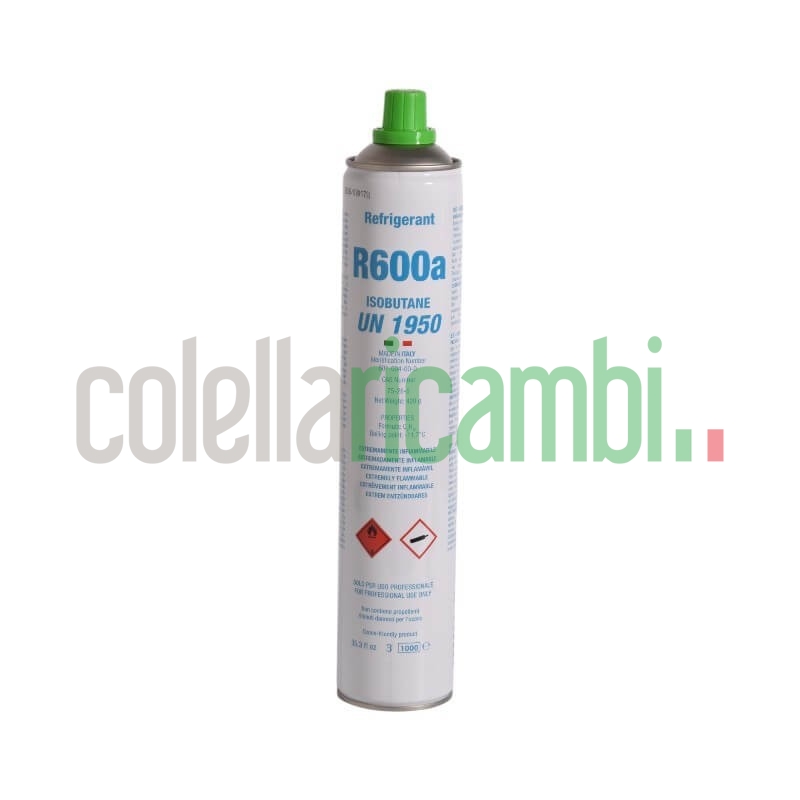 Gas Bombola Refrigerante R600a 420gr + Rubinetto Universale