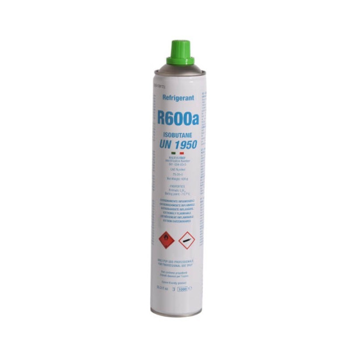 Gas Bombola Refrigerante R600a 420gr + Rubinetto Universale