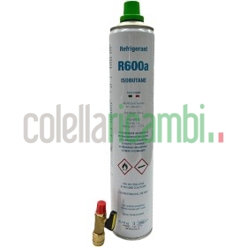 Gas Bombola Refrigerante R600a 420gr + Rubinetto Universale