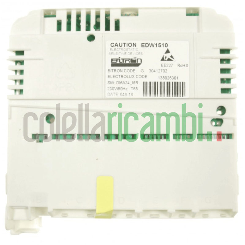 Scheda elettronica non configurata per Lavastoviglie Electrolux 1380263218
