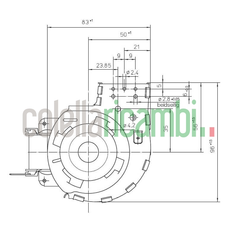 Ventola tangenziale EBM QLZ06/1800B39-2518H-140