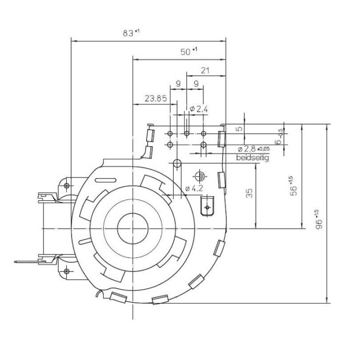 Ventola tangenziale EBM QLZ06/1800B39-2518H-140