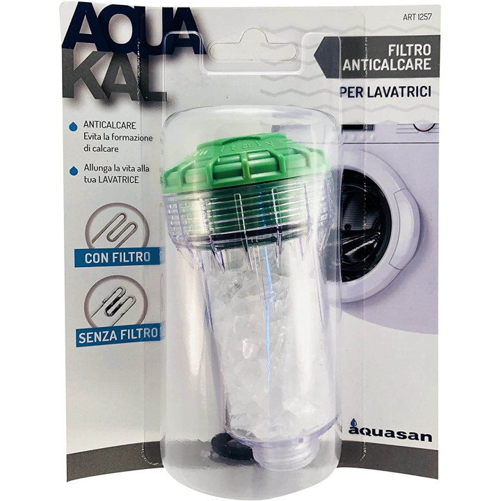 Aquasan Filtro Anticalcare per Lavatrici, Bianco