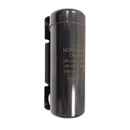 Condensatore 100-120uF 330Vac Con Staffa