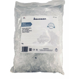Aquasan Sale Polifosfato Cristalli in Sacchetto, Bianco, 1 kg