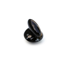 Manopola country nera con foro 6mm e gambo 9mm Originale Franke 133.0042.465