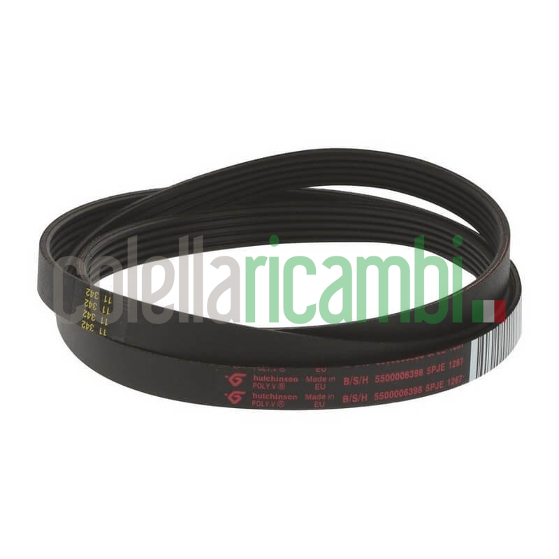 Cinghia lavatrice 5PJE 1267 Originale Bosch 00369482