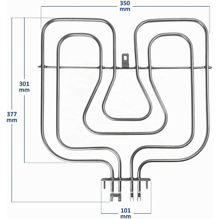 Resistenza Superiore Cielo Grill 800+1650W Forno Rex Electrolux 8583970129018