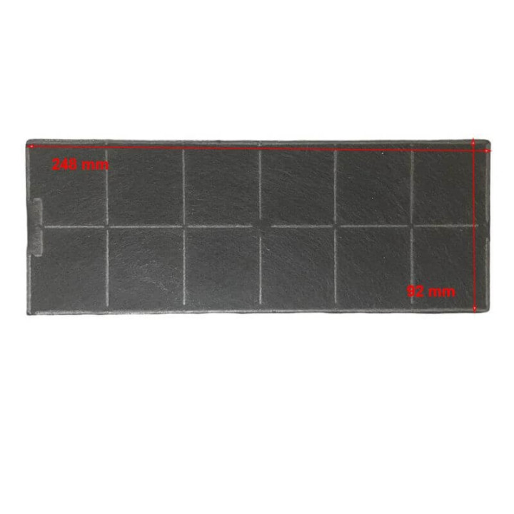 Kit 2 Pz. filtro cappa 248x92mm Tecnowind FKS153