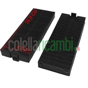 Kit 2 Pz. filtro cappa 248x92mm Tecnowind FKS153