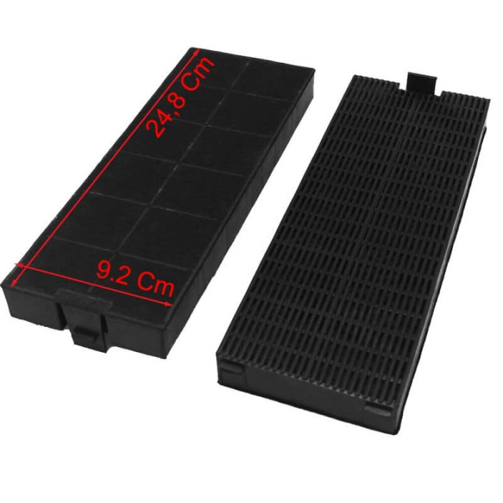 Kit 2 Pz. filtro cappa 248x92mm Tecnowind FKS153