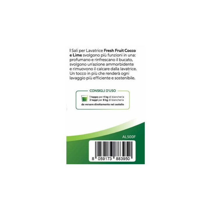 Cristalli profumati Fresch Fruit Cocco e Lime Per Lavatrice AL500F