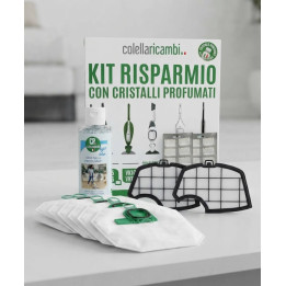 Kit Risparmio Con Granuli Profumati Dash per Folletto Vk140-Vk150