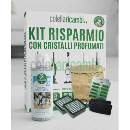 Kit Risparmio Con Granuli Profumati Dash per Folletto Vk130-Vk131