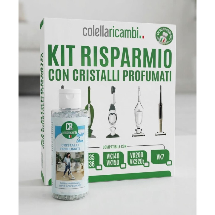 Kit Risparmio Con Granuli Profumati Dash per Folletto Vk7s