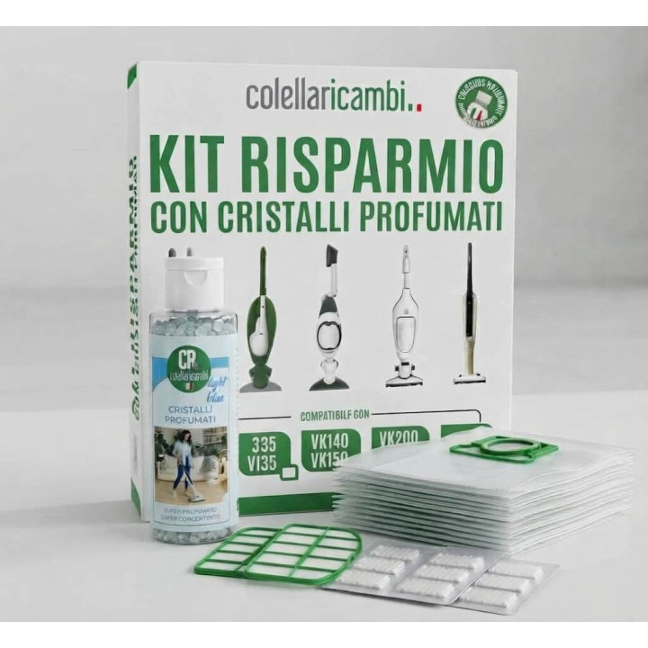 Kit Risparmio Con Granuli Profumati Dash per Folletto Vk200-Vk220s