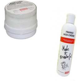 Kit Pulizia Inox Crema e Pasta Franke Originale Piani Cottura Lavelli Cappe Acciaio
