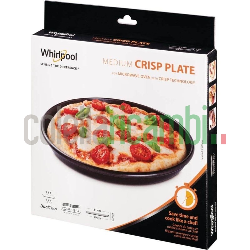 Whirlpool Piatto Crisp a Bordo Alto