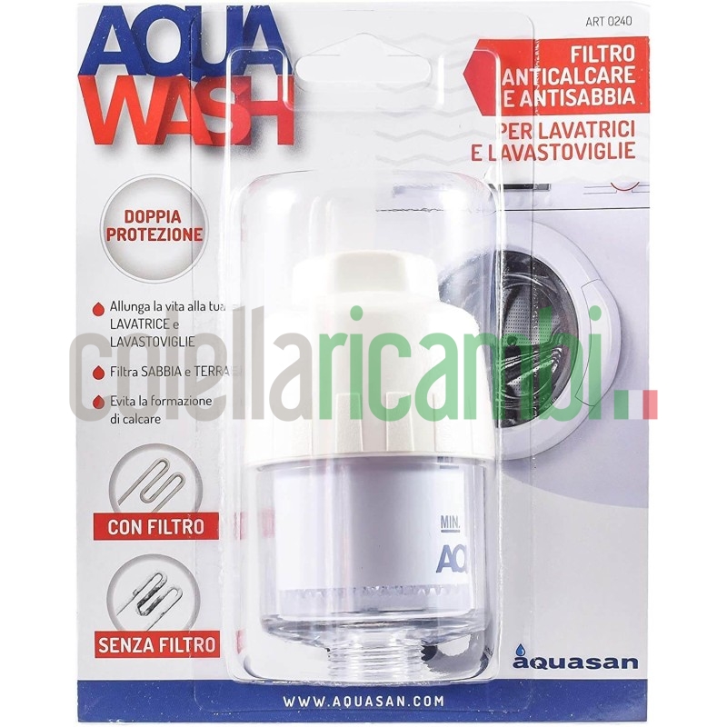 Aquasan Filtro Anticalcare Aquawash LavatriciI e Lavastoviglie