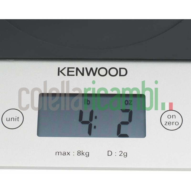 Kenwood Bilancia Elettronica da Cucina, Elettrica Nero Vetro