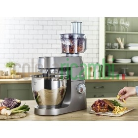 Kenwood Accessorio Food processor per Impastatrice Planetaria, 2,35 litri, Tritan, Grigio