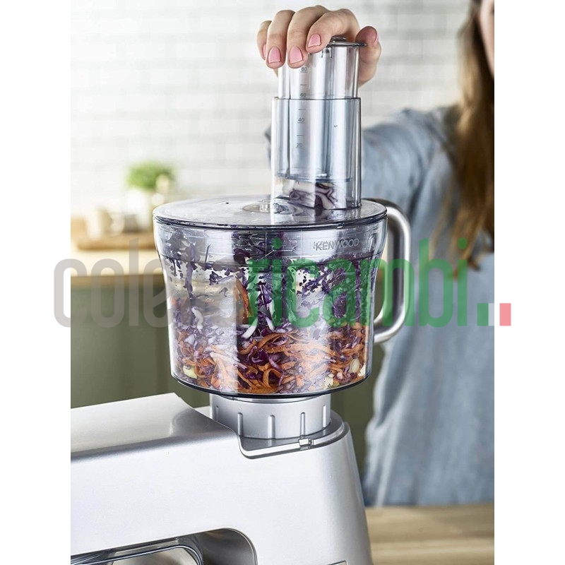 Kenwood Accessorio Food processor per Impastatrice Planetaria, 2,35 litri, Tritan, Grigio