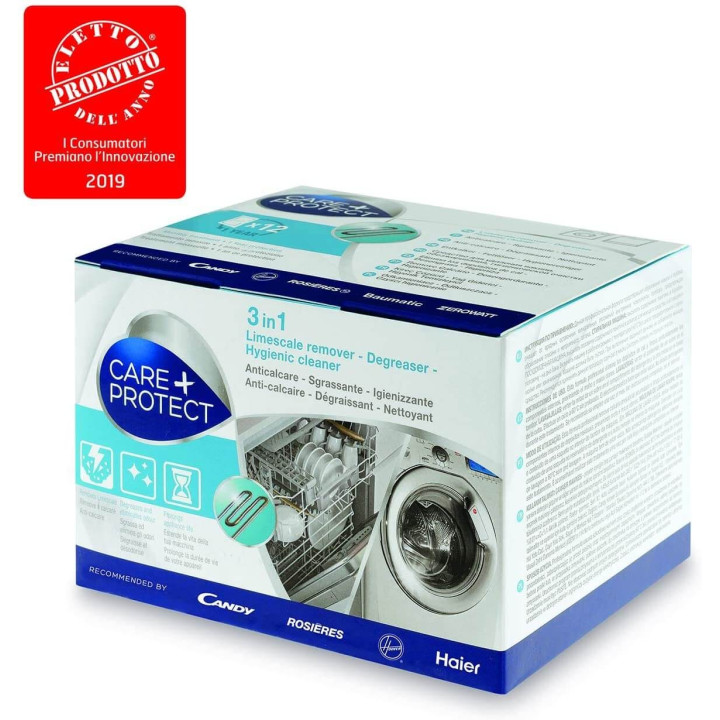 Anticalcare 3 in 1 Sgrassante Igienizzante 12 bustine Care Protect