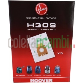 Hoover  Sacchetti Purefit Per Aspirapolvere, Confezione da 5