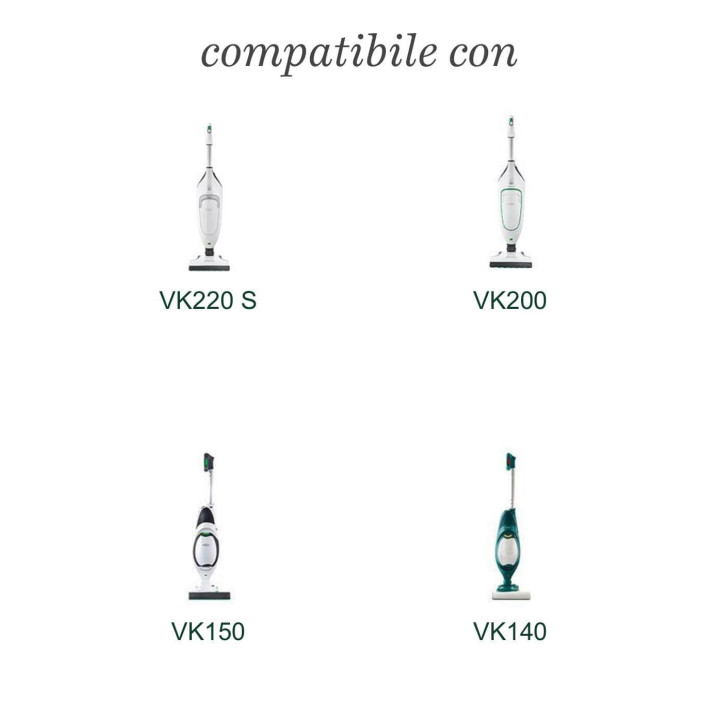 Zainetto Originale Vorwerk Folletto VK 140 VK 150 VK 200 VK 220S