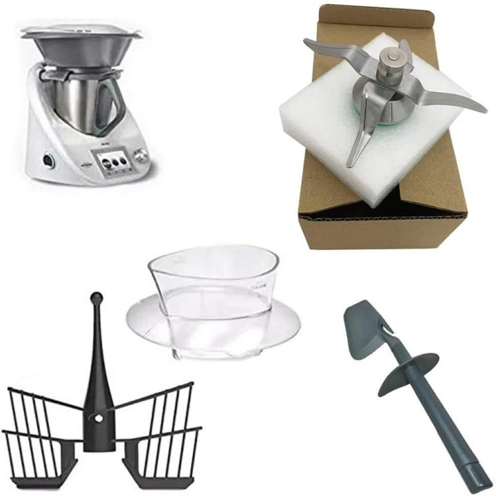 Kit Bimby TM5 Lama Spatola Farfalla Guarnizione Misurino Compatibile