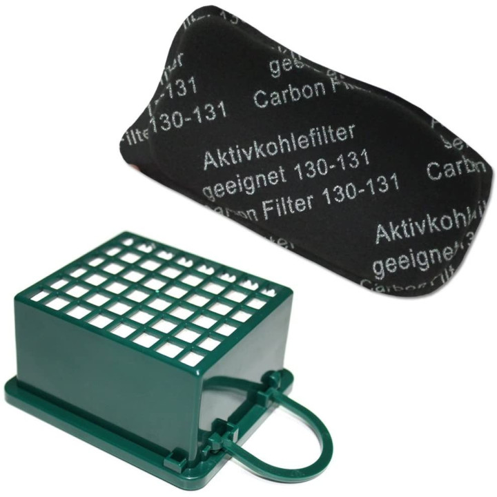 KIT Filtri Hepa Filtro Odori Adattabili per Folletto Vk 130 Vk131