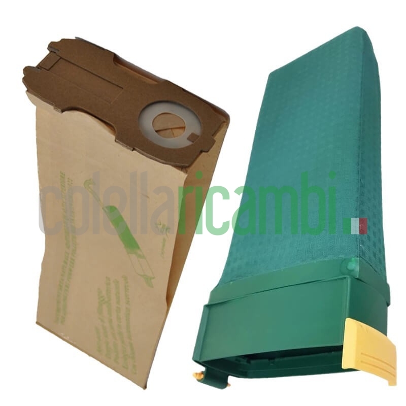 Kit Risparmio Compatibili Folletto vk 122 8 Sacchetti 1 Unita vk122