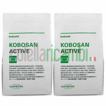 2 Buste Kobosan Active 500G Battitappeto Folletto Originali Vorwerk