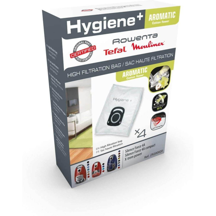 Sacchetti Originali Rowenta Hygiene In Cotone Cilindrico