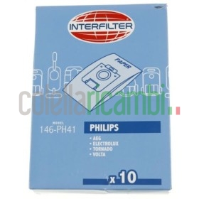 Sacchetti Adattabile Philips Electrolux Interfilter