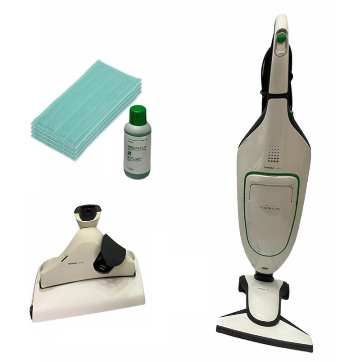 Aspirapolvere Vorwerk Folletto VK 200 con Pulilava SP530 Rigenerato Originale