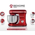 Behome Impastatrice Planetaria Professionale 5L Rosso | 6 Velocità, 2 fruste e 1 gancio per impastare
