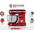 Behome Impastatrice Planetaria Professionale 5L Rosso | 6 Velocità, 2 fruste e 1 gancio per impastare