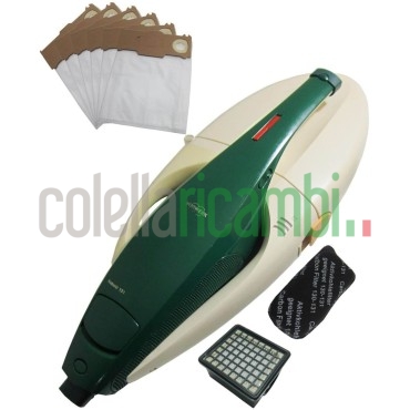 Corpo Motore Con Unità Kit Risparmio Sacchetti in Microfibra Vorwerk Folletto VK130
