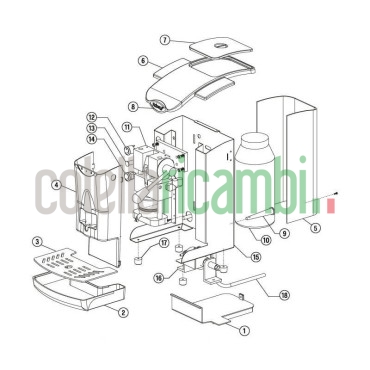 Vaschetta Raccogliacqua Grigio Originale Faber Slot
