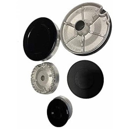 Kit 4 Fuochi Completo Bruciatori e Cappellotti