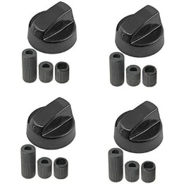 Kit 4 Manopola Universale Per Piano Cottura Nera
