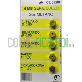 Ugelli Gpl 6 MB Universale Diametro mm. 6Mb, Tipo gas Gpl