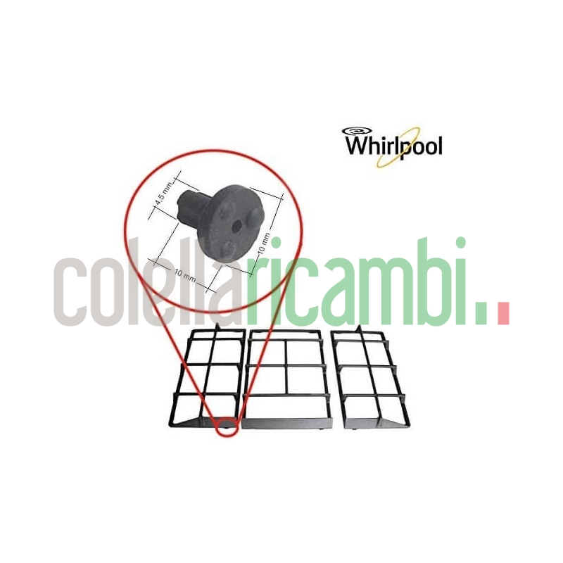 Gommino Antigraffio Griglia Piano Cottura Whirpool
