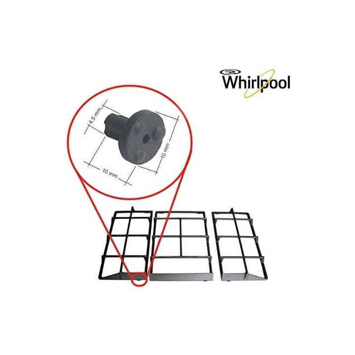 Gommino Antigraffio Griglia Piano Cottura Whirpool
