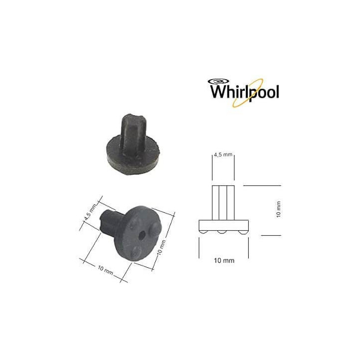 Gommino Antigraffio Griglia Piano Cottura Whirpool