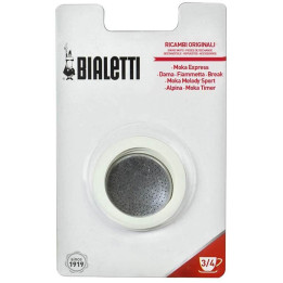 Set di 3 Guarnizioni e 1 Portafiltro a 3 Tazze Moka Bialetti