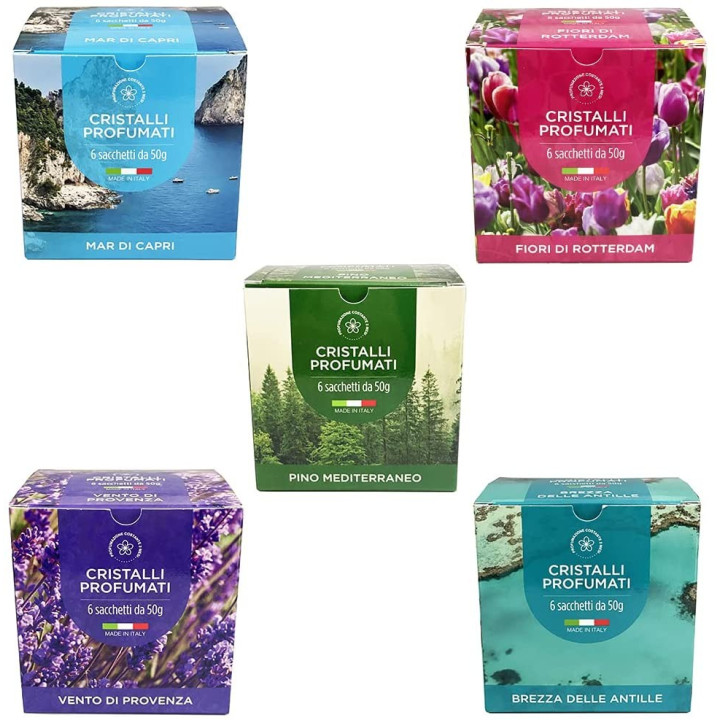 Granuli Profumati Cristalli Per Ambiente Mix 5 Fragranze